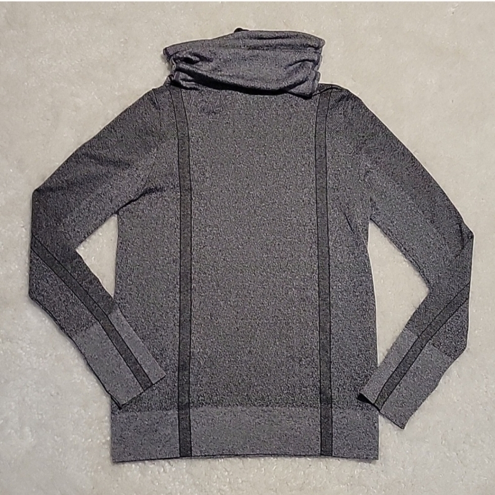 Under Armour Gray Threadborne Sweater With Cowl N… - image 8